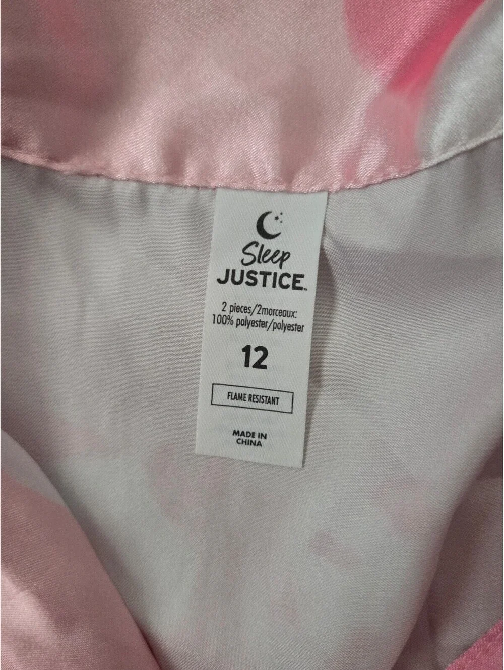 Justice satin pajamas